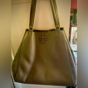 Authentic Tory Burch - Leather Brown Hand Bag